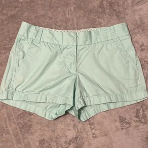 J Crew Chino mint shorts size 4
